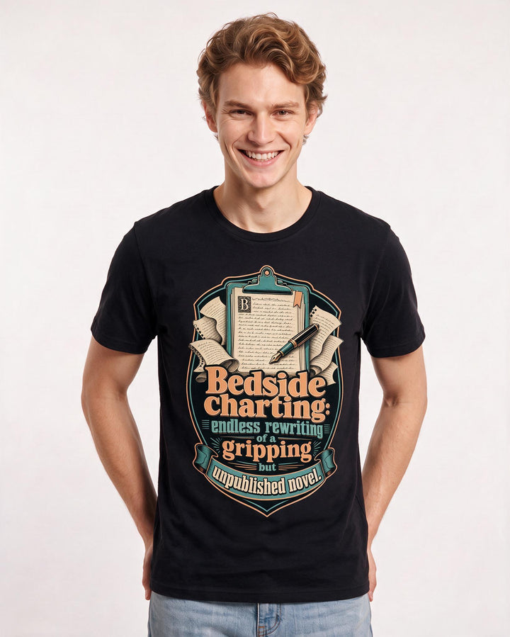 Nurse Black T-Shirt for Men – Nursing Life Graphic Tee product image 1