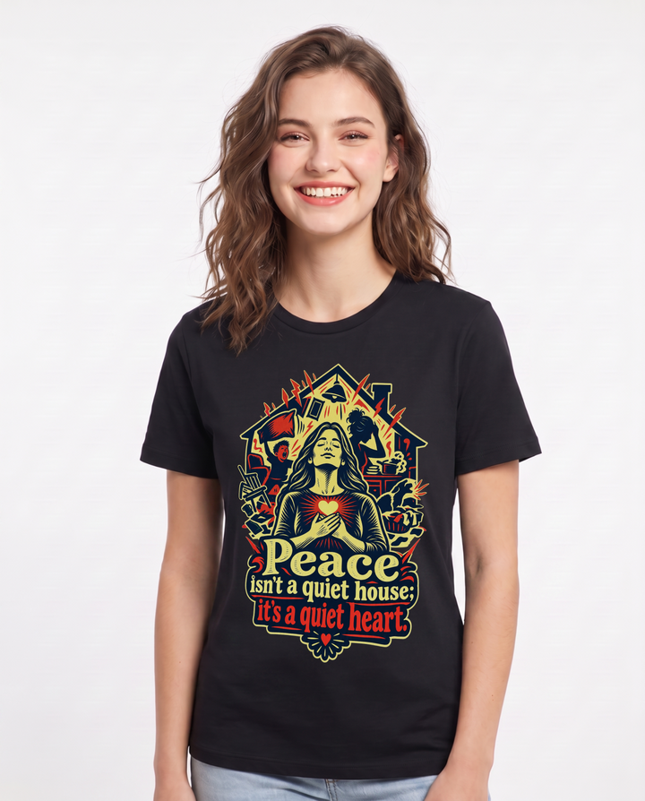 Christian Faith Black T-Shirt for Women – Everyday Expression Graphic Tee product image 3