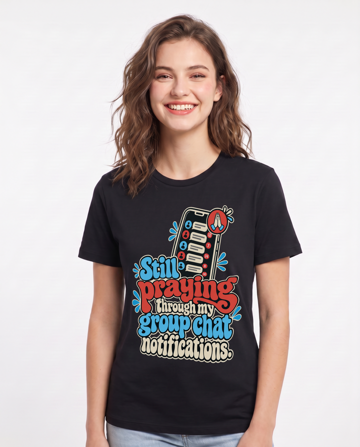 Christian Faith Black T-Shirt for Women – Everyday Expression Graphic Tee product image 3