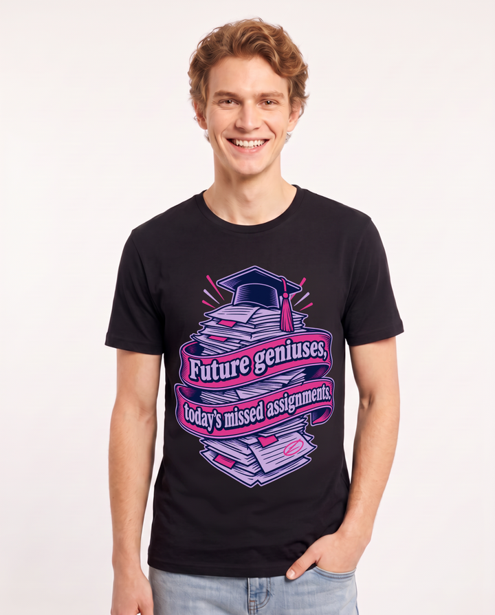Teacher Black T-Shirt for Men – Everyday Expression Graphic Tee product image 3