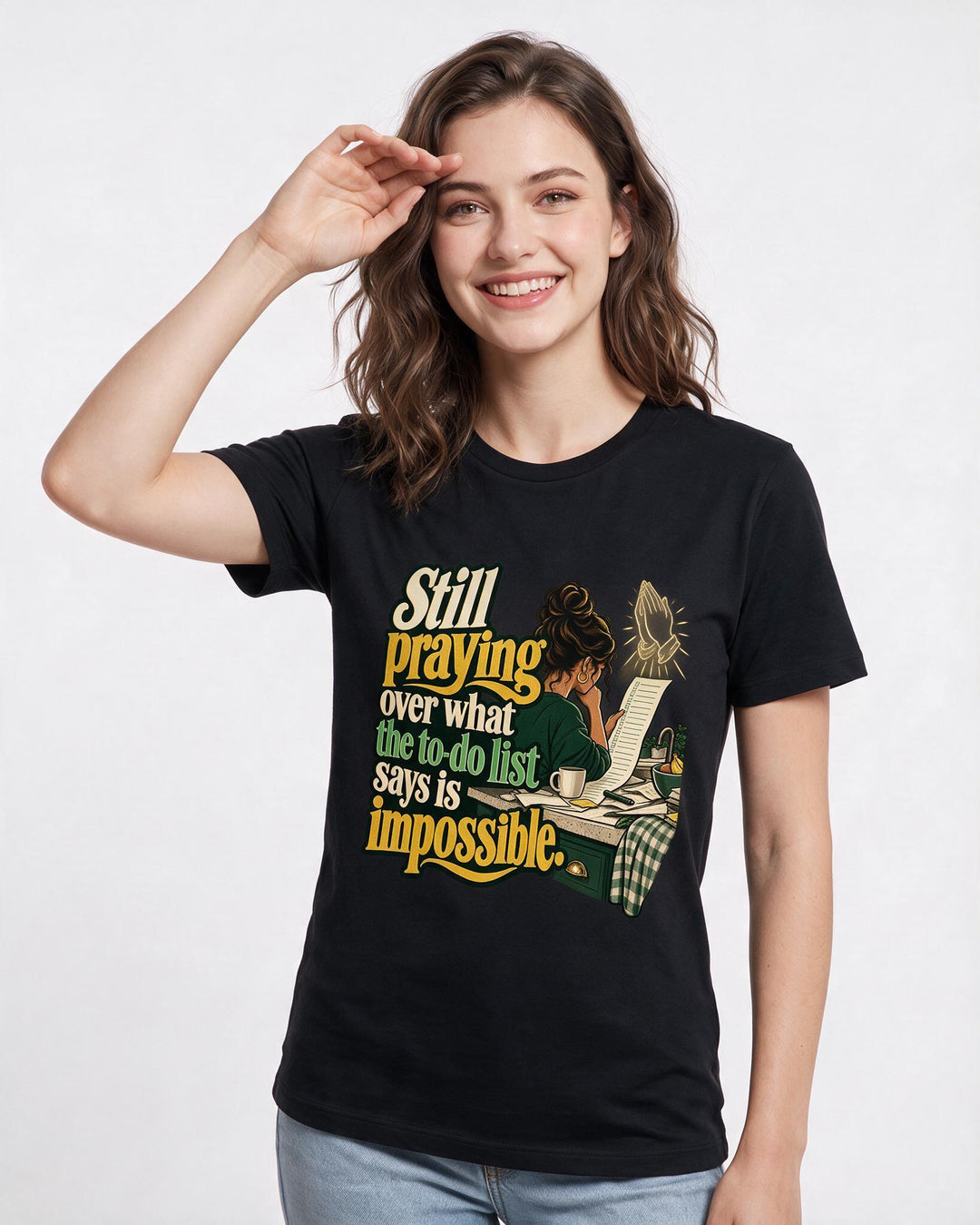 Christian Faith Black T-Shirt for Women – Everyday Expression Graphic Tee product image 1