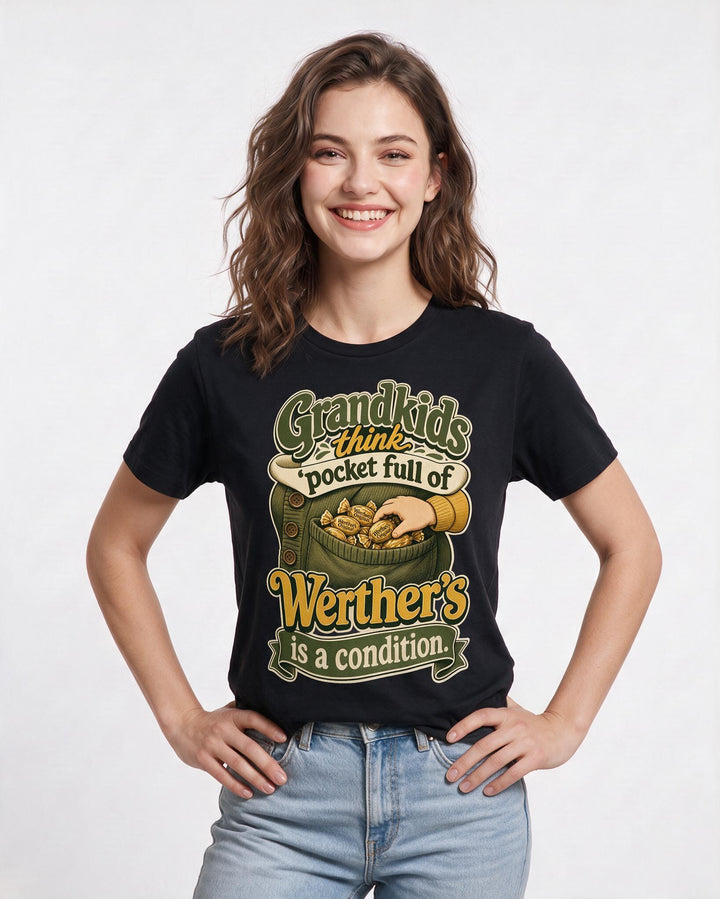 Grandparent Black T-Shirt for Women – Everyday Expression Graphic Tee product image 1