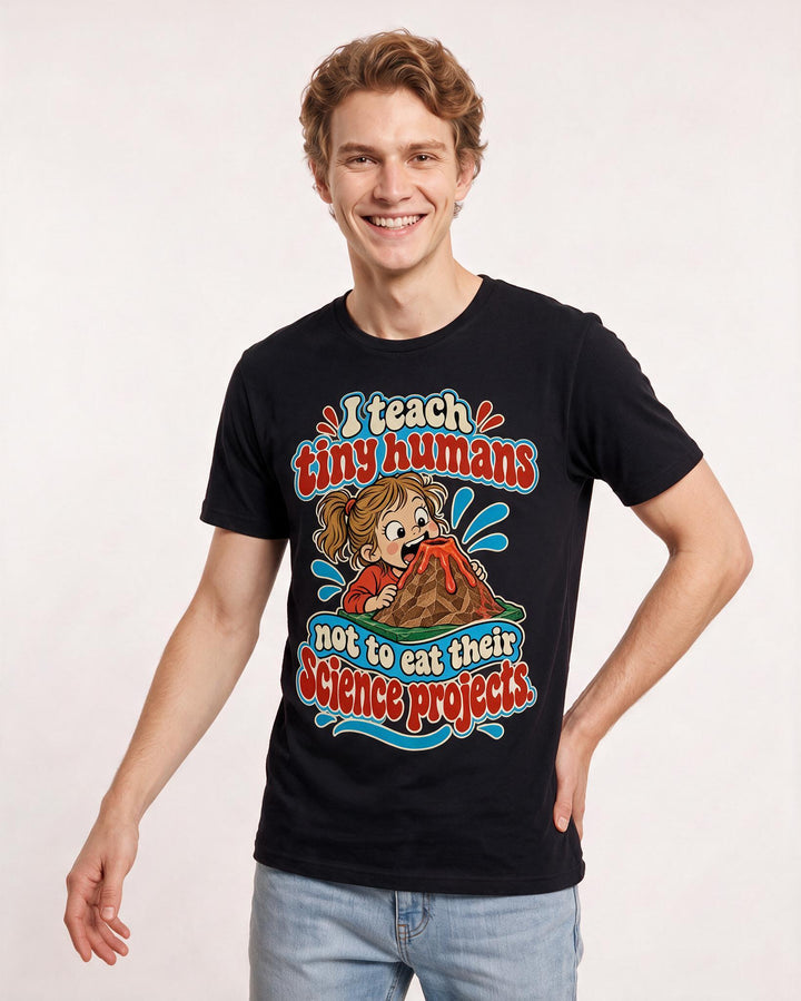 Teacher Black T-Shirt for Men – Everyday Expression Graphic Tee product image 1