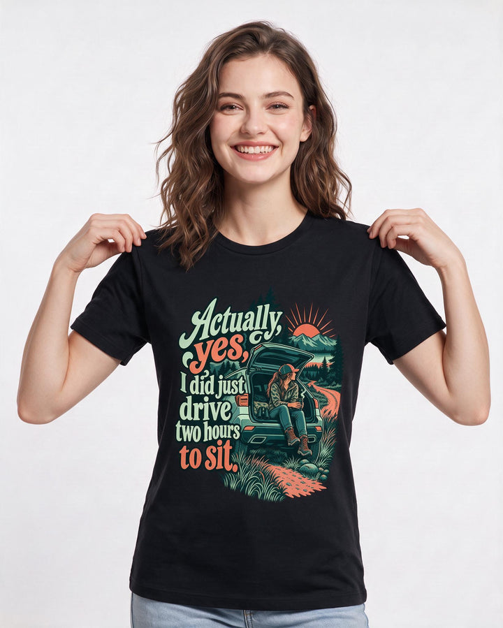 Hunting Black T-Shirt for Women – Everyday Expression Graphic Tee product image 1