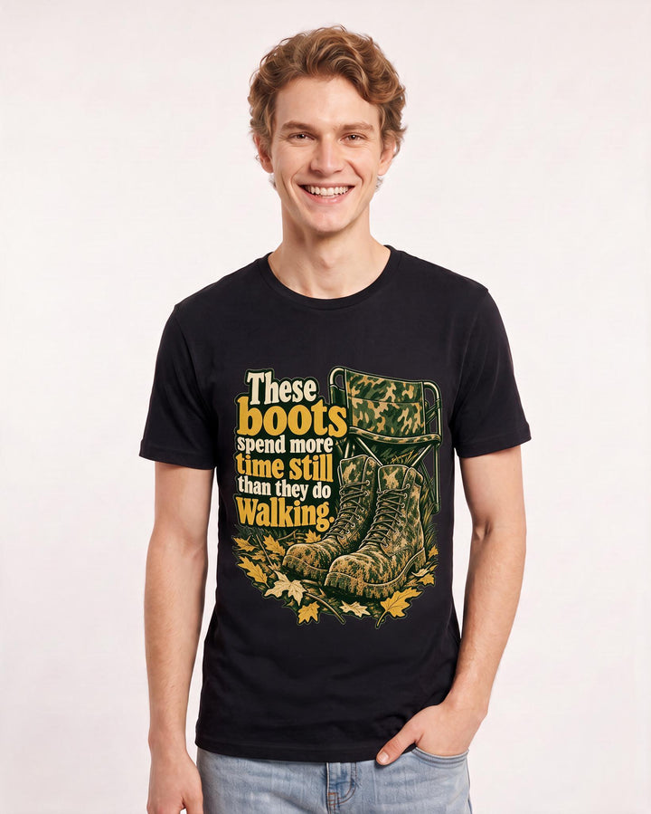 Hunting Black T-Shirt for Men – Everyday Expression Graphic Tee product image 1