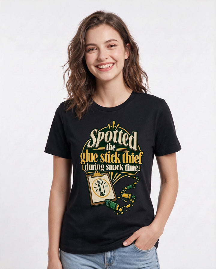 Teacher Black T-Shirt for Women – Everyday Expression Graphic Tee product image 1