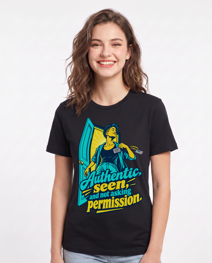 Pride Black T-Shirt for Women – Everyday Expression Graphic Tee product image 3