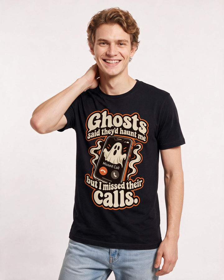Halloween Black T-Shirt for Men – Halloween Theme Graphic Tee product image 1