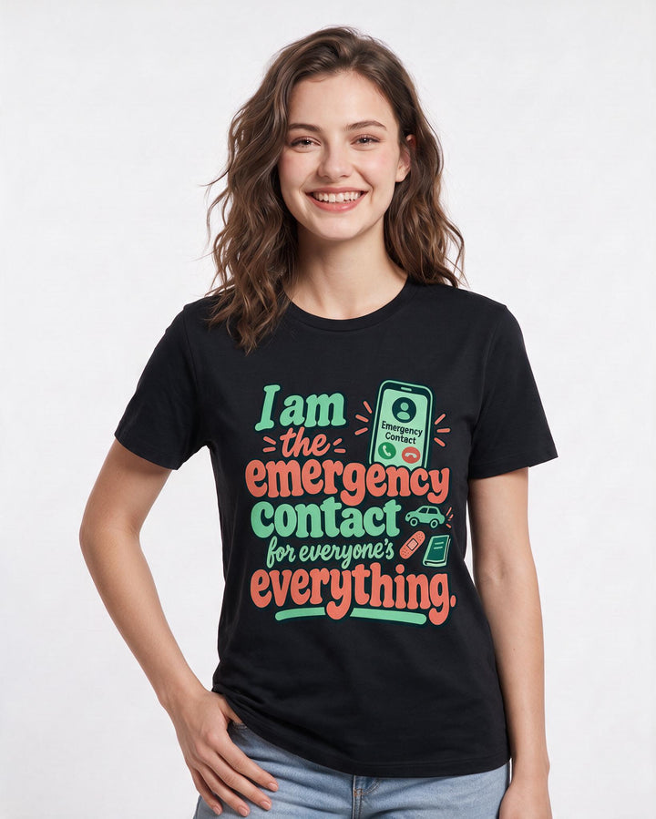 Grandparent Black T-Shirt for Women – Everyday Expression Graphic Tee product image 1