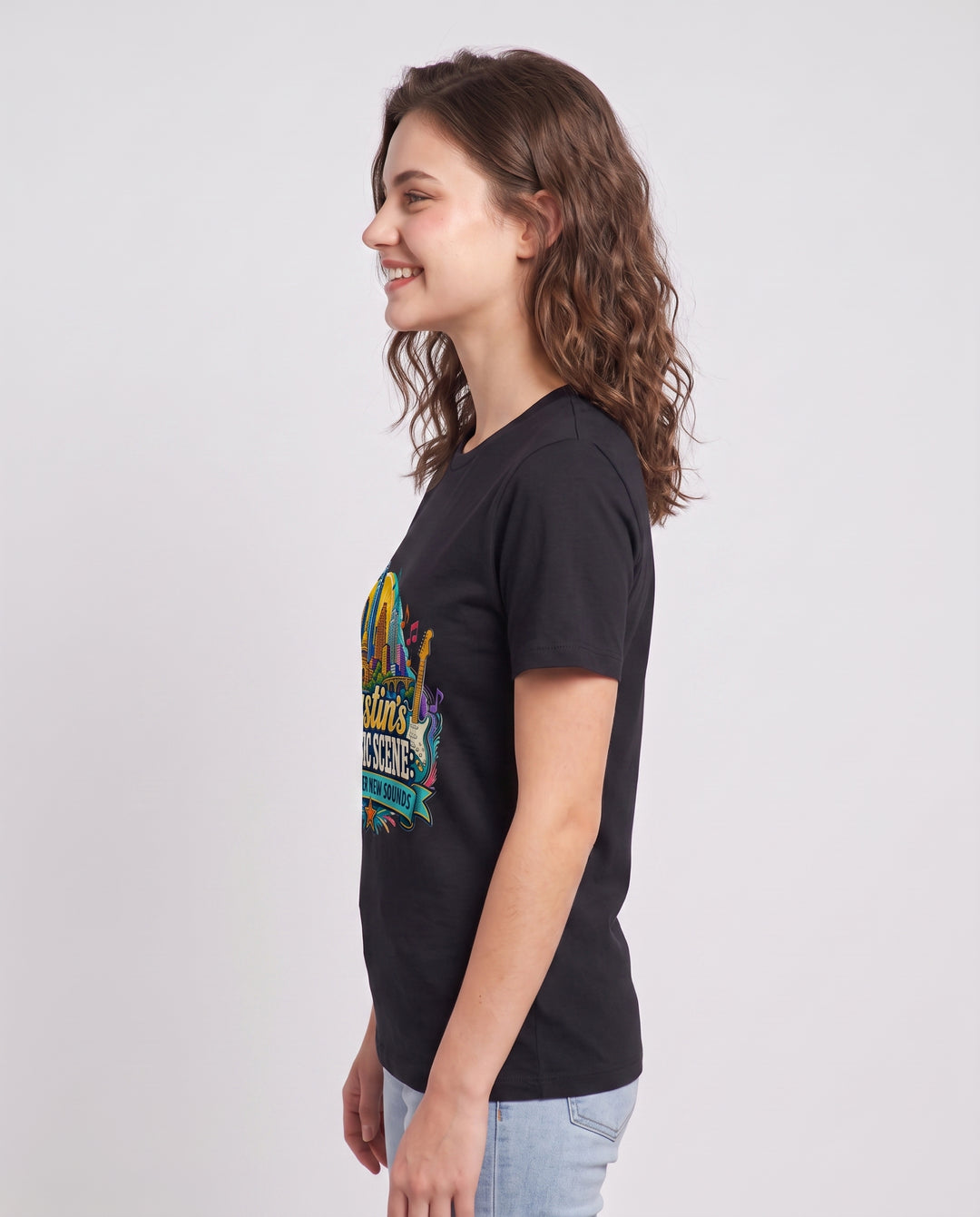Austin's Music Scene: Discover New Sounds Women's Black T-Shirt product image 3
