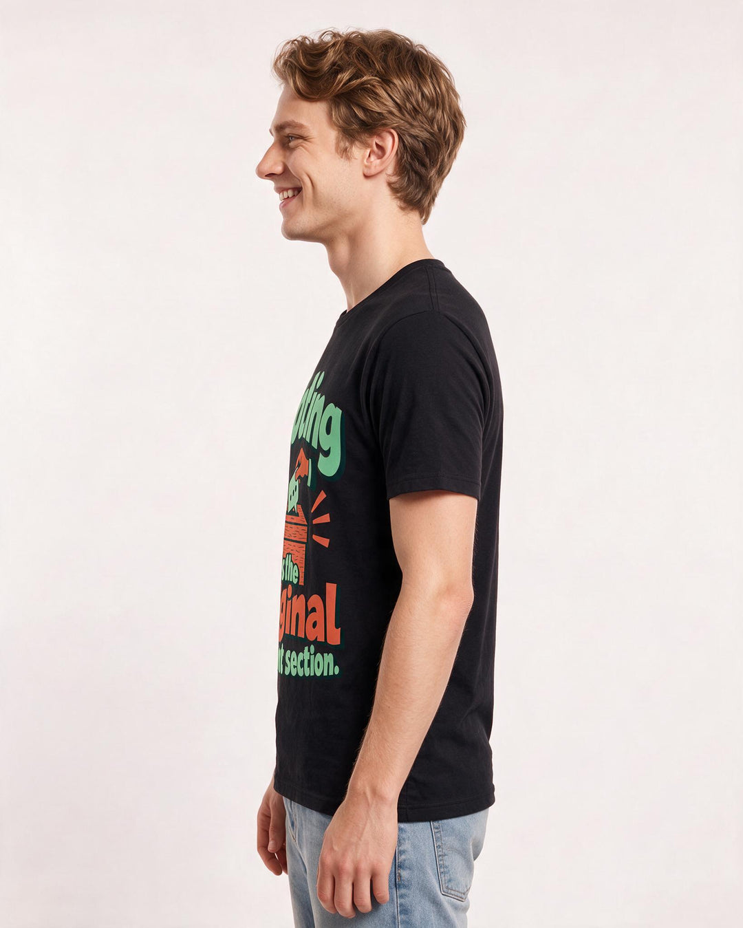 Political Statement Black T-Shirt for Men – Everyday Expression Graphic Tee product image 2