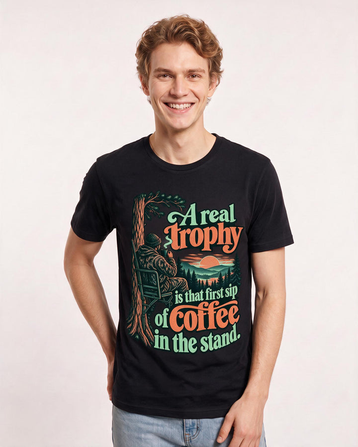 Hunting Black T-Shirt for Men – Everyday Expression Graphic Tee product image 1