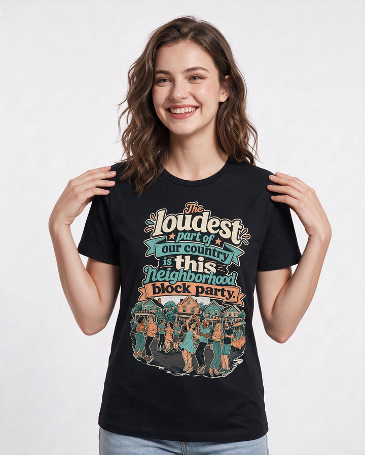 Patriotic Black T-Shirt for Women – Everyday Expression Graphic Tee product image 3