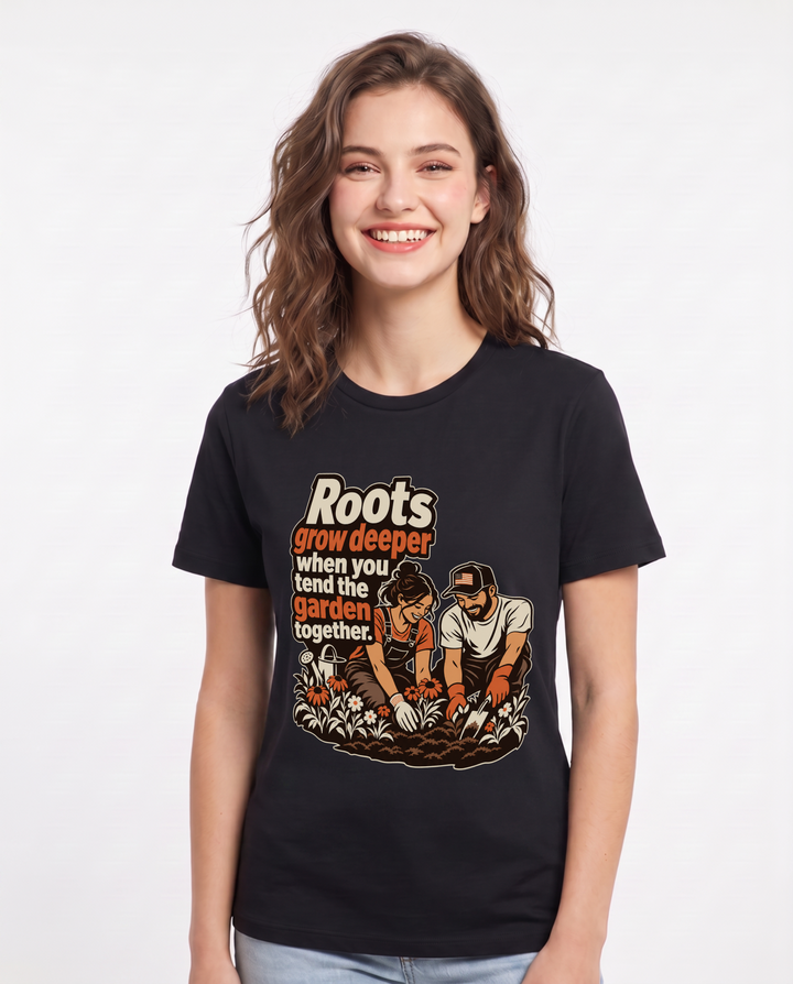 Patriotic Black T-Shirt for Women – Everyday Expression Graphic Tee product image 3