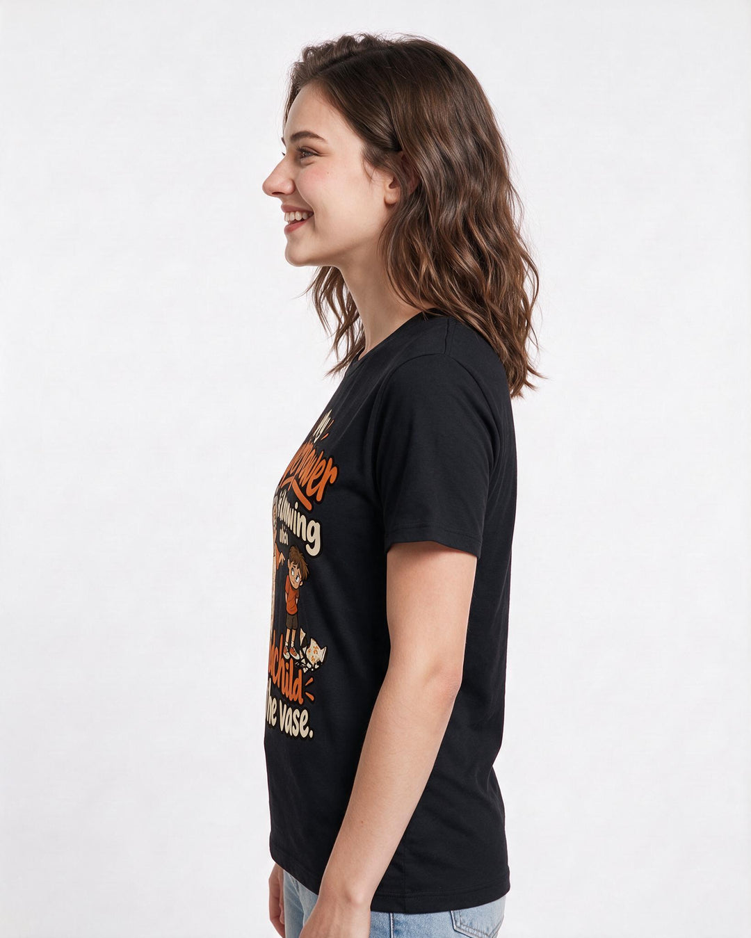 Grandparent Black T-Shirt for Women – Everyday Expression Graphic Tee product image 2
