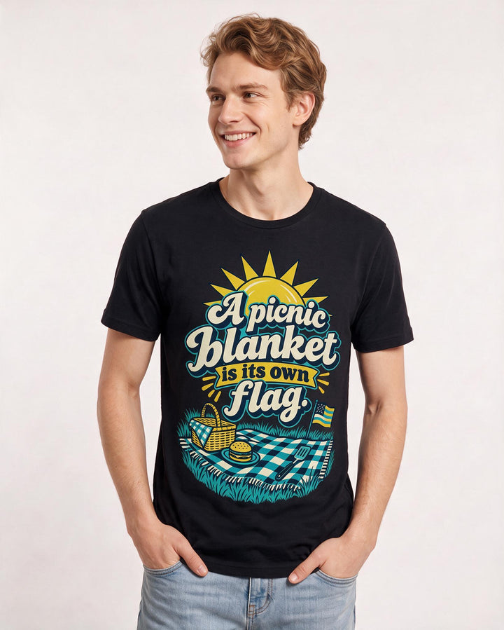 Patriotic Black T-Shirt for Men – Everyday Expression Graphic Tee product image 1