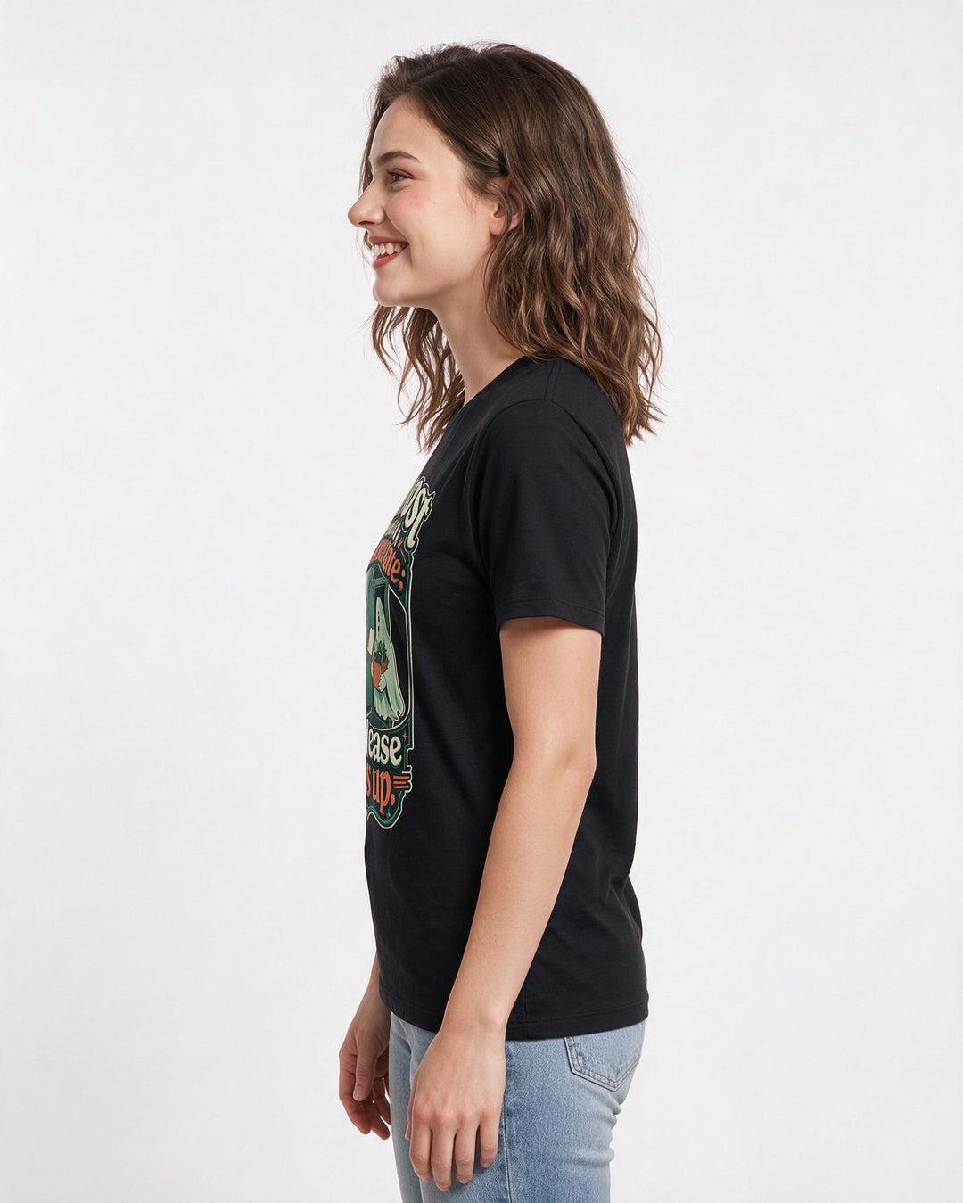 Halloween Black T-Shirt for Women – Halloween Theme Graphic Tee product image 2