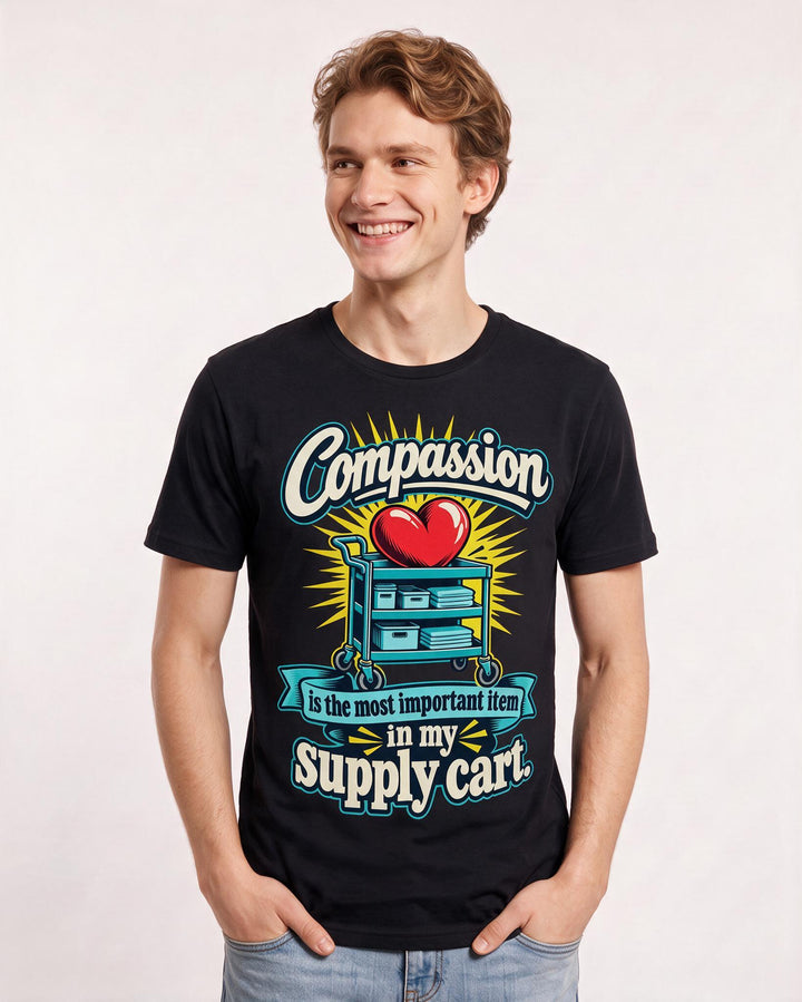 Nurse Black T-Shirt for Men – Nursing Life Graphic Tee product image 1