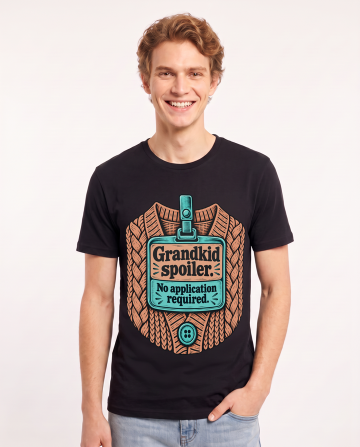 Grandparent Black T-Shirt for Men – Everyday Expression Graphic Tee product image 3
