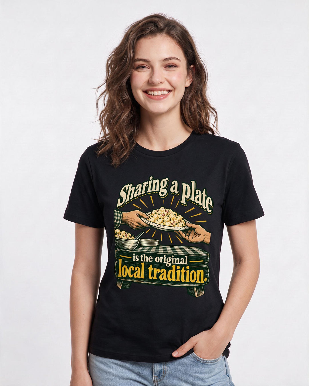 Patriotic Black T-Shirt for Women – Everyday Expression Graphic Tee product image 1