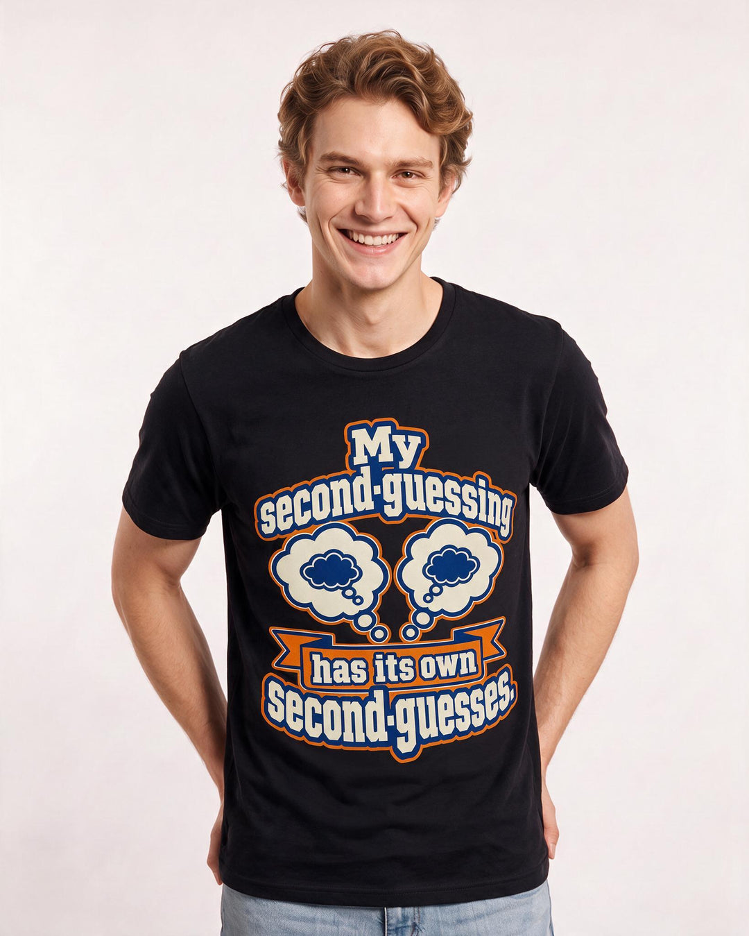 Meme Black T-Shirt for Men – Everyday Expression Graphic Tee product image 1