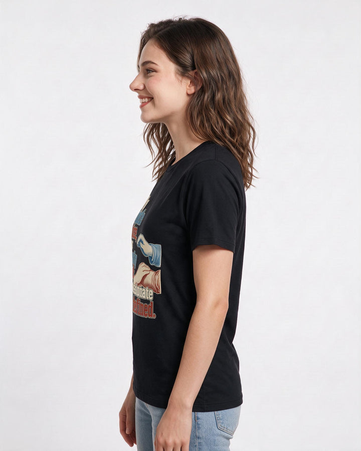 Nurse Women's Black T-Shirt – My gentle voice, your steady hand: compassionate care defined. product image 2