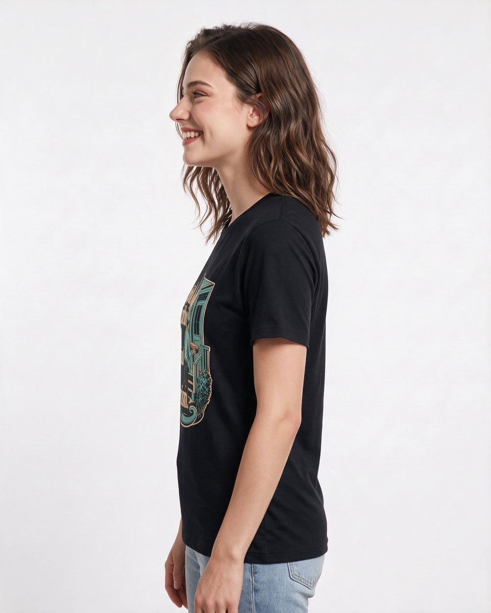 Patriotic Black T-Shirt for Women – Everyday Expression Graphic Tee product image 2