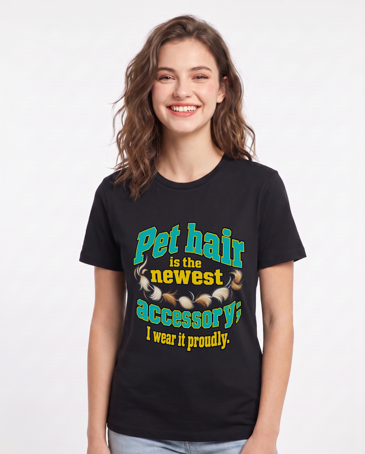 Cat Lover Black T-Shirt for Women – Everyday Expression Graphic Tee product image 3