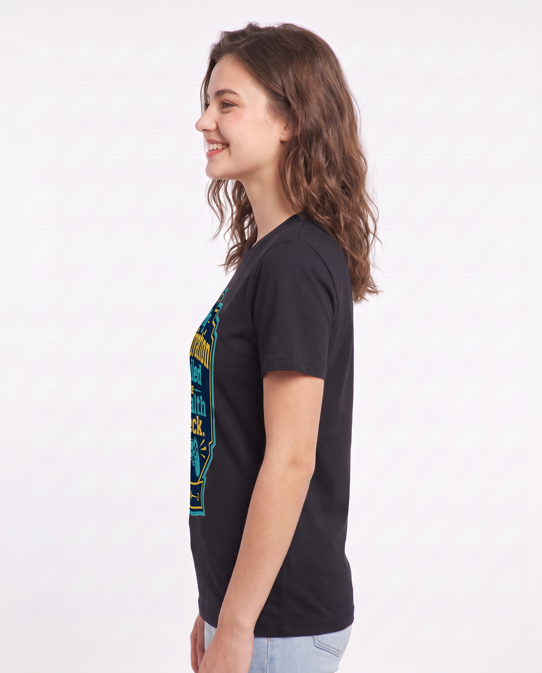 Gaming Women's Black T-Shirt - My motivation failed the stealth product image 2