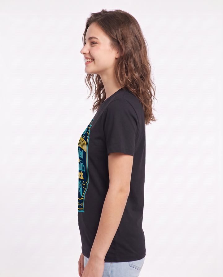 Gaming Women's Black T-Shirt - My motivation failed the stealth product image 2