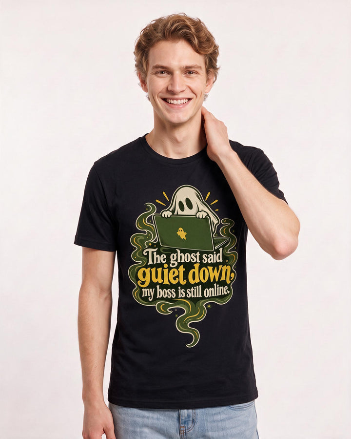 Halloween Black T-Shirt for Men – Halloween Theme Graphic Tee product image 1