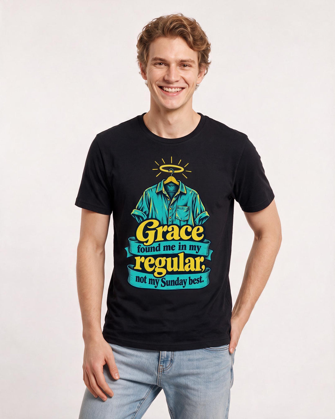 Christian Faith Black T-Shirt for Men – Everyday Expression Graphic Tee product image 1