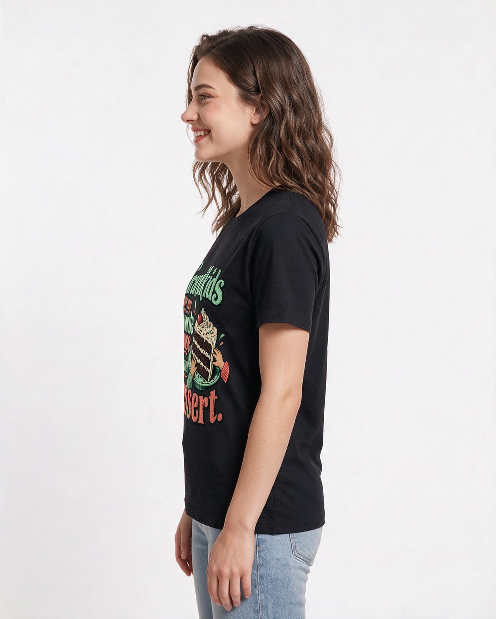 Family Black T-Shirt for Women – Everyday Expression Graphic Tee product image 2