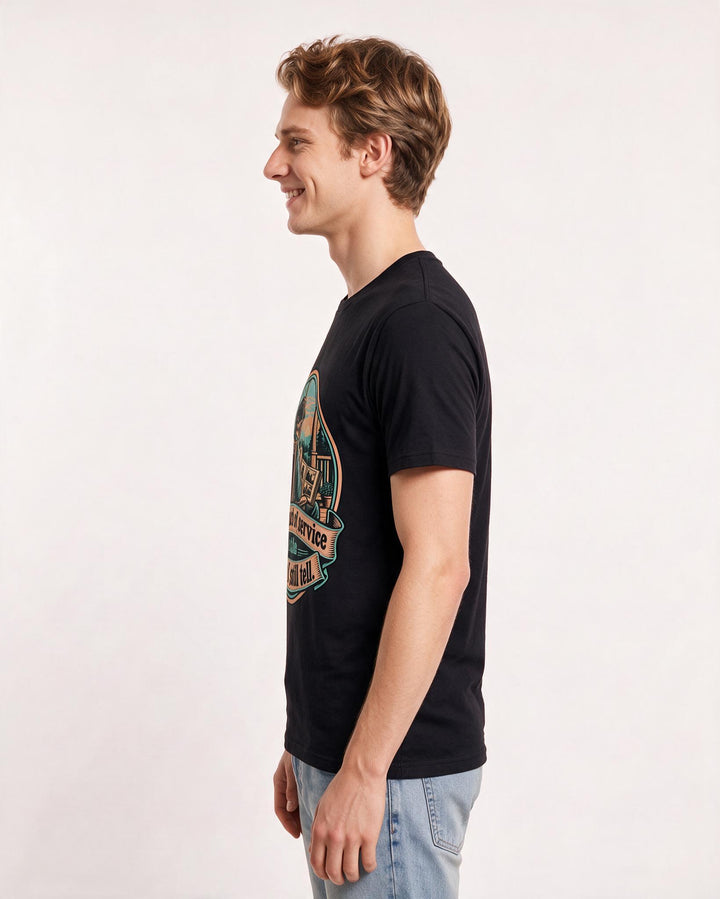 Veteran Black T-Shirt for Men – Everyday Expression Graphic Tee product image 2