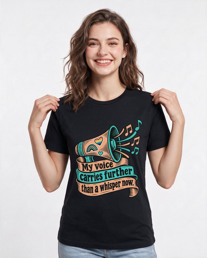 Pride Black T-Shirt for Women – Everyday Expression Graphic Tee product image 1