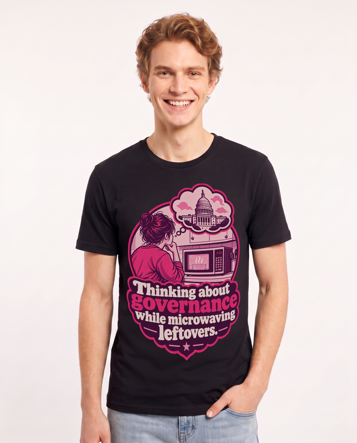 Political Statement Black T-Shirt for Men – Everyday Expression Graphic Tee product image 3