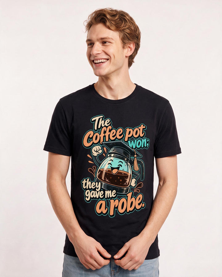Graduation Black T-Shirt for Men – Everyday Expression Graphic Tee product image 1