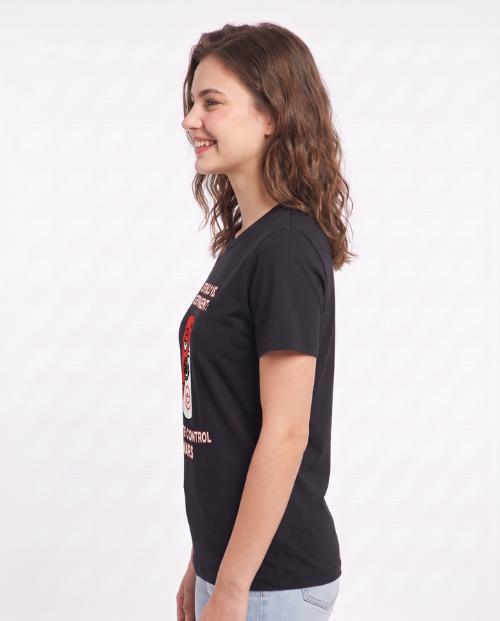 Stepchild vs. Stepparent: Remote Control Wars Women's Black T-Shirt product image 3