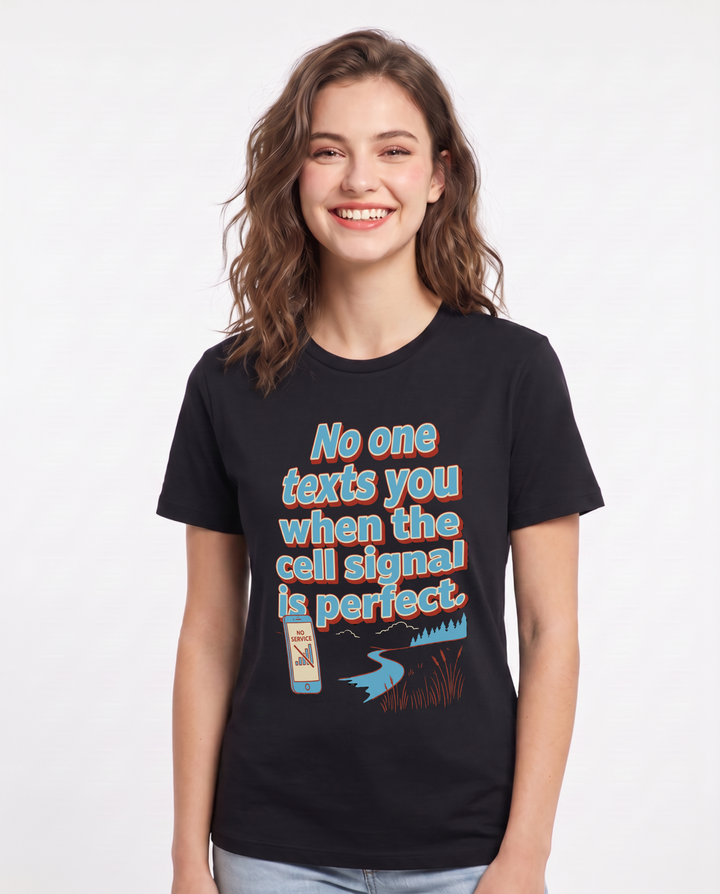 Hunting Black T-Shirt for Women – Everyday Expression Graphic Tee product image 3