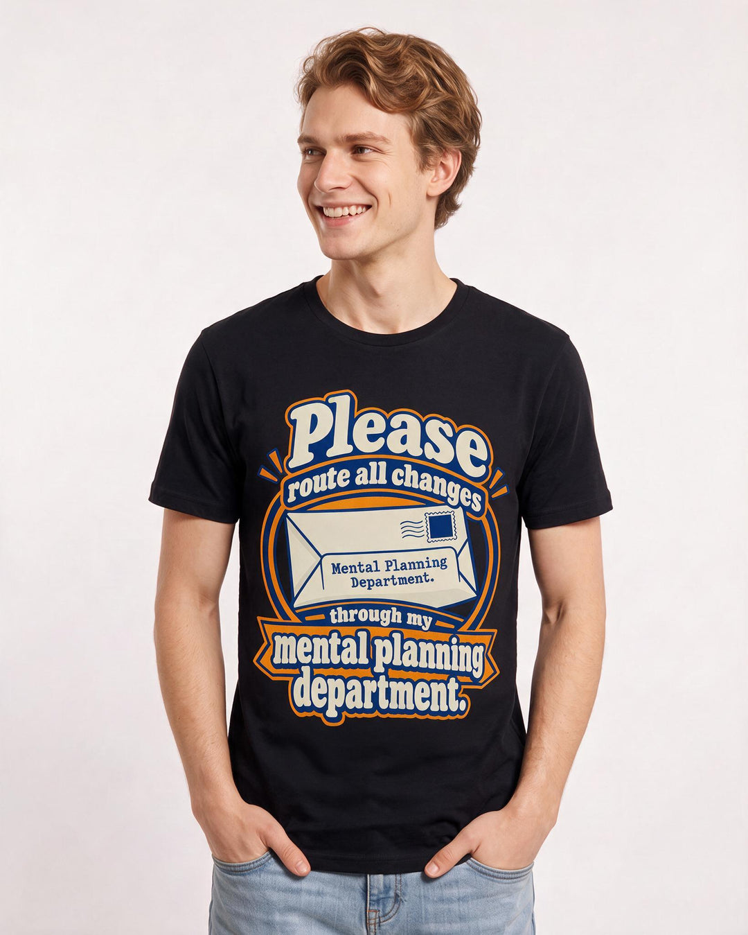 Neurodiversity Black T-Shirt for Men – Everyday Expression Graphic Tee product image 1