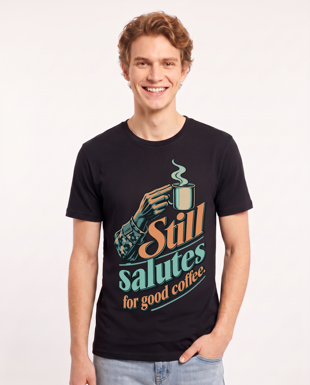 Veteran Black T-Shirt for Men – Everyday Expression Graphic Tee product image 3