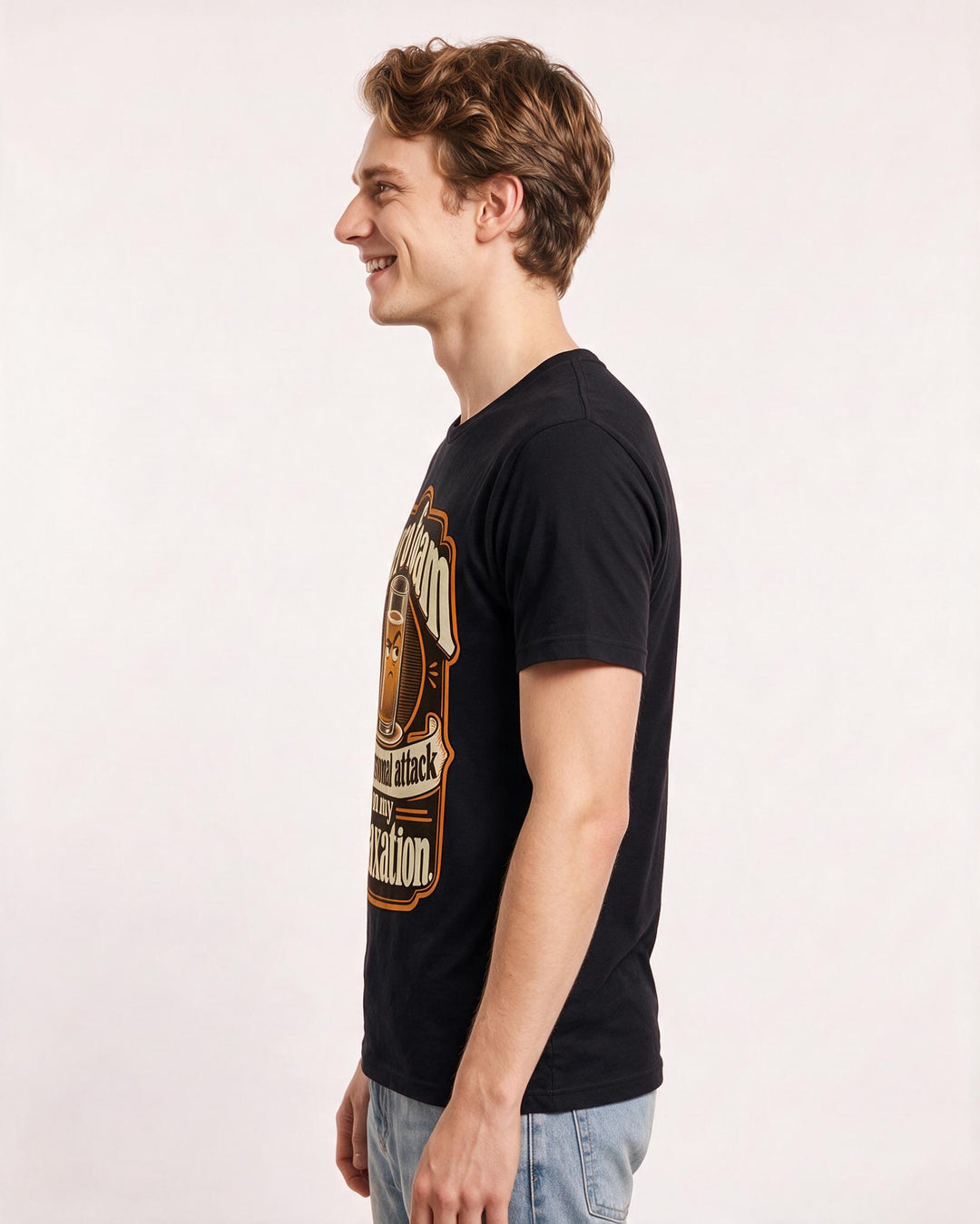 Beer Black T-Shirt for Men – Everyday Expression Graphic Tee product image 2