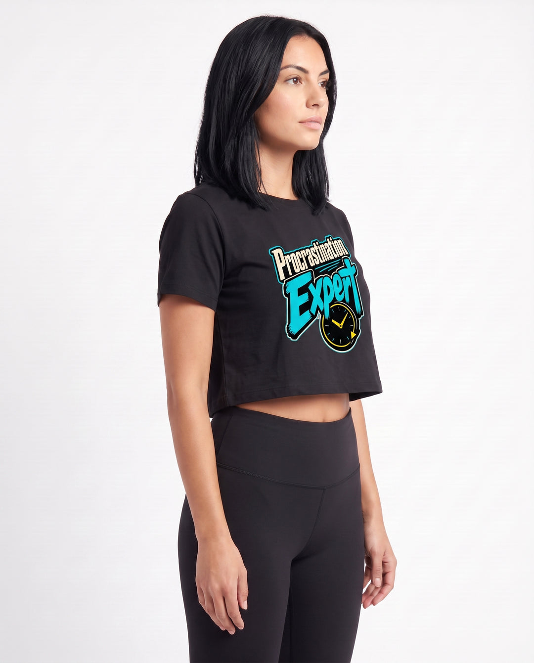 Procrastination Expert Crop Top mockup 2