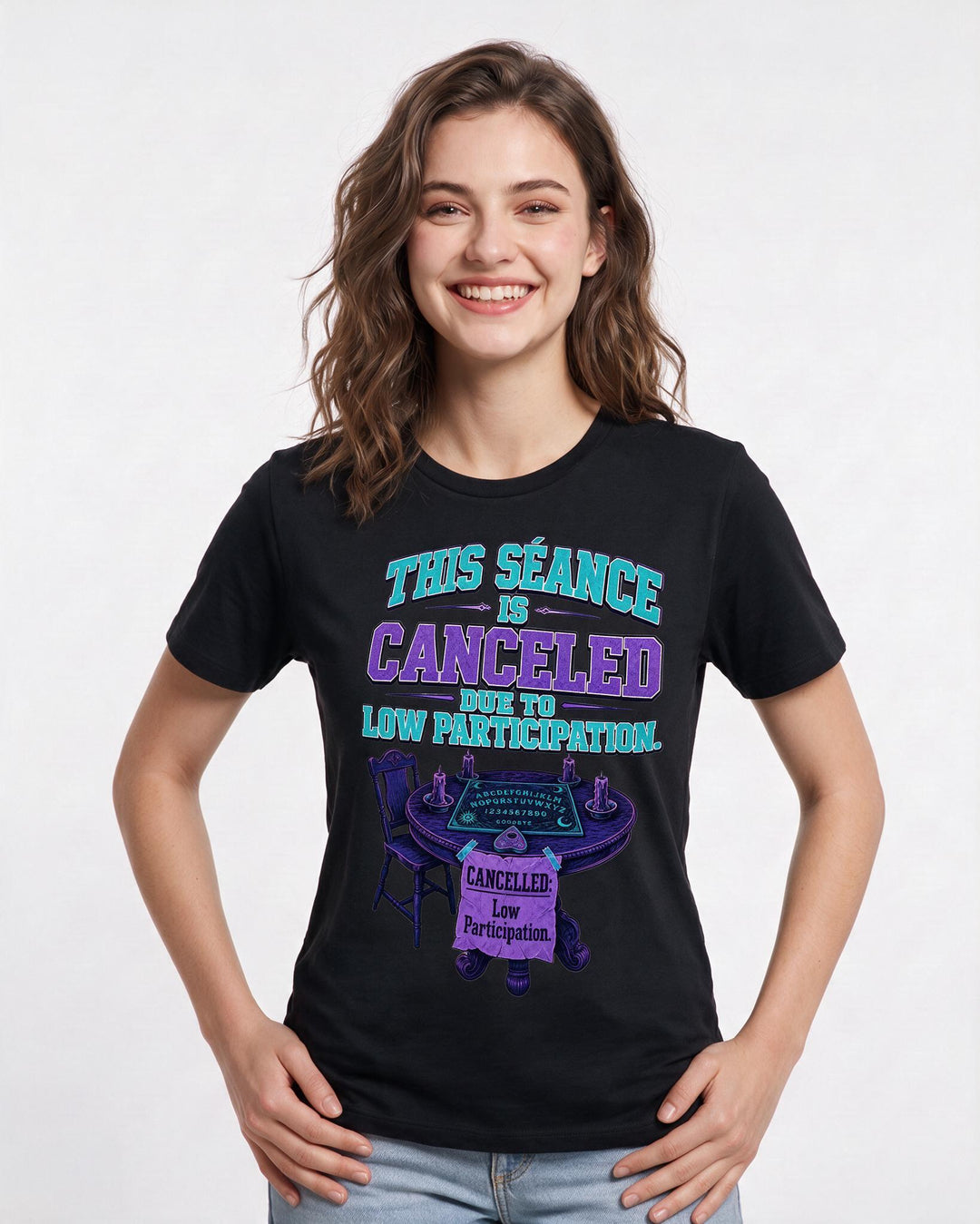 Halloween Black T-Shirt for Women – Halloween Theme Graphic Tee product image 1