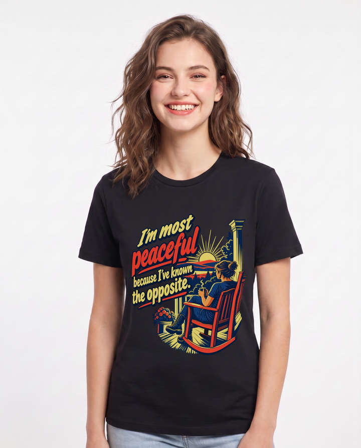 Veteran Black T-Shirt for Women – Everyday Expression Graphic Tee product image 3