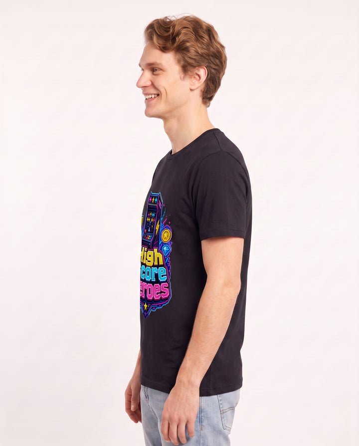 High Score Heroes Men's Black T-Shirt product image 3