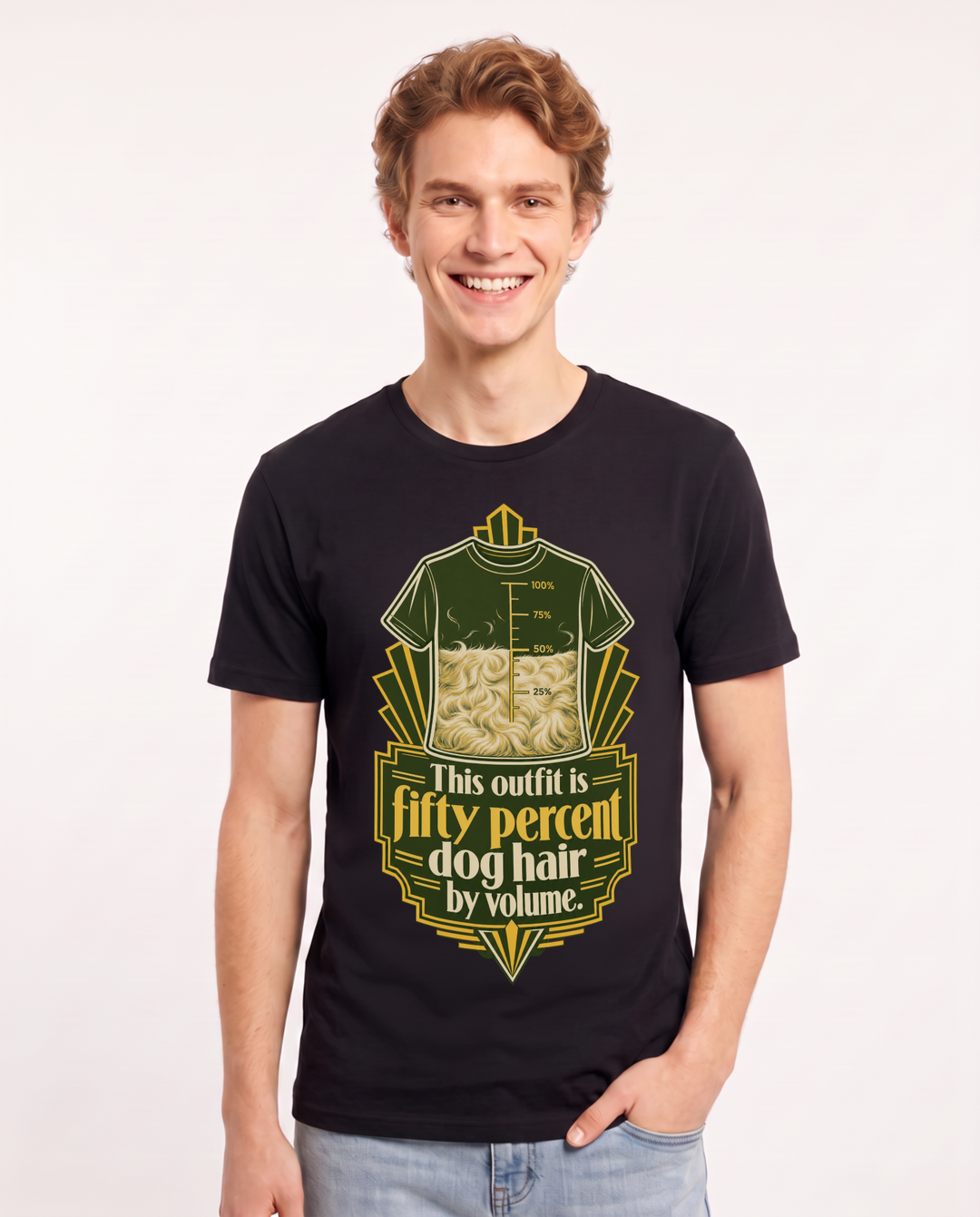 Cat Lover Black T-Shirt for Men – Everyday Expression Graphic Tee product image 3