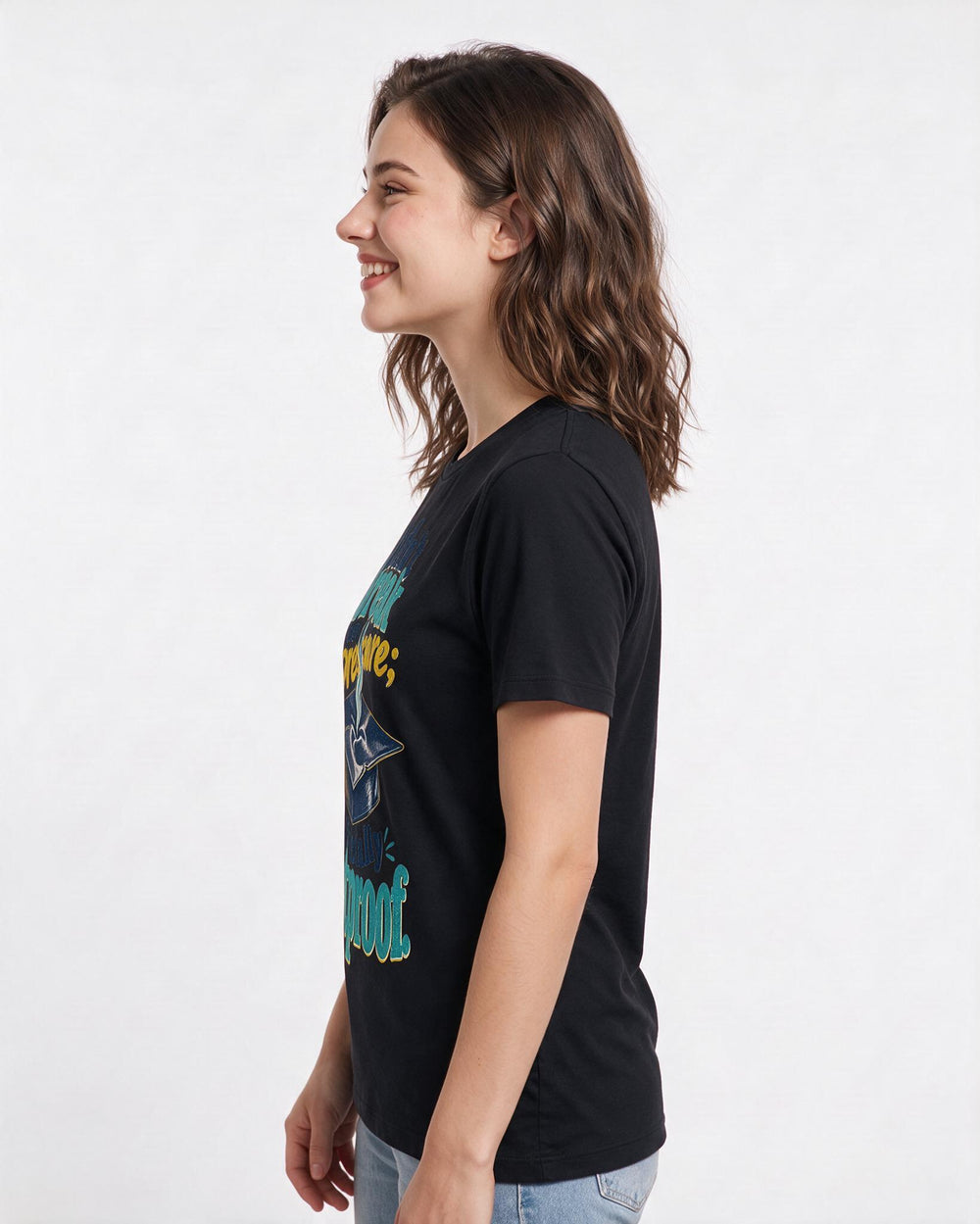 Graduation Black T-Shirt for Women – Everyday Expression Graphic Tee product image 2