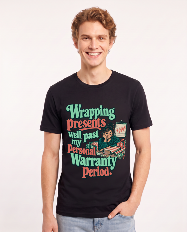 Christmas Black T-Shirt for Men – Holiday Theme Graphic Tee product image 3