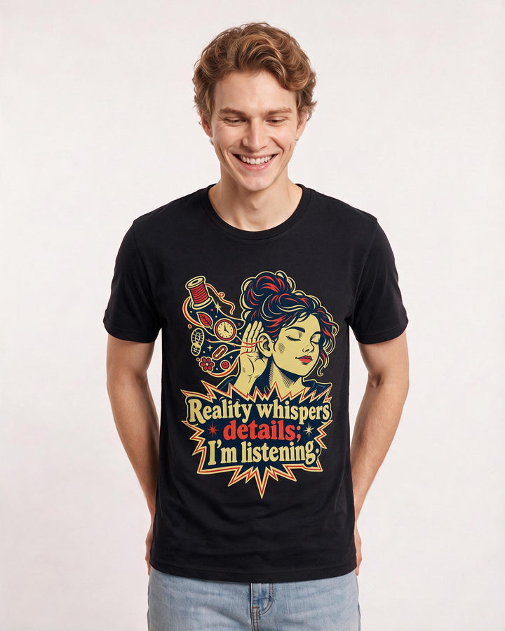 Neurodiversity Black T-Shirt for Men – Everyday Expression Graphic Tee product image 1